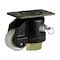 Foot Master Leveling Caster, 75 mm Nylon Wheel, 95x95 mm Plate, Swivel, 800 kg Cap, NBR Foot Pad, Black GD-100-F-NYN-FBL - alternate 2